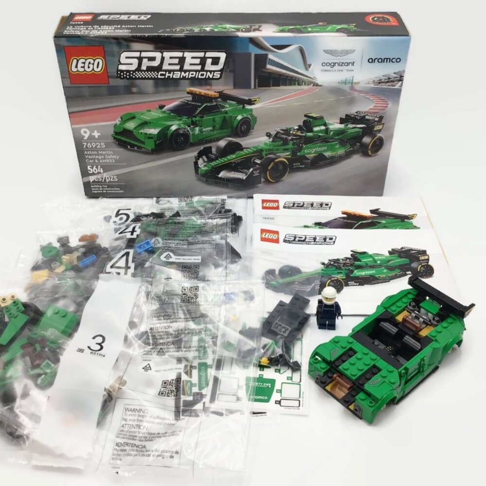 LEGO Speed Champions 76925 Aston Martin Vantage Safety Car & AMR23 Partly Built